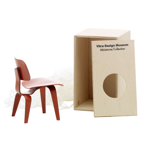 miniature eames dcw by Eames for Vitra.
