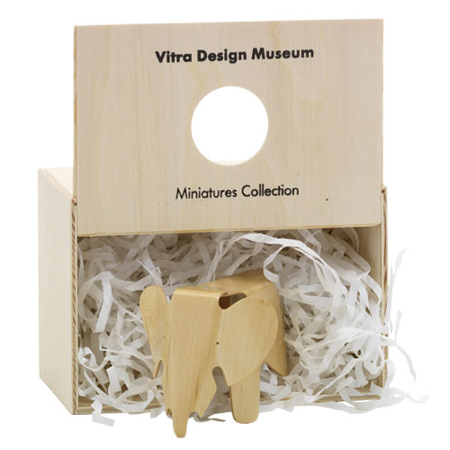miniature eames plywood elephant by Eames for Vitra.