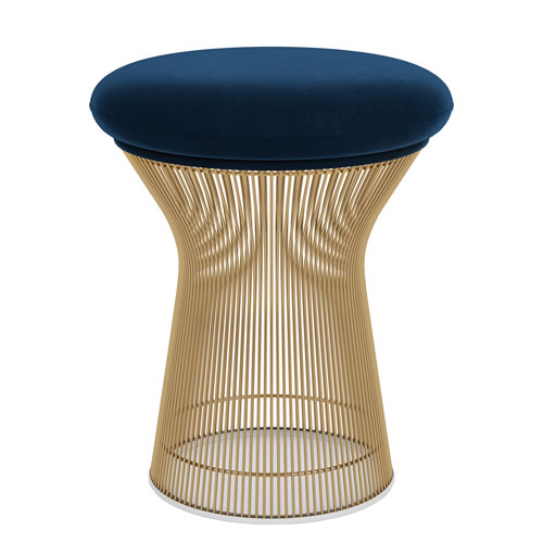 platner gold stool by Warren Platner for Knoll